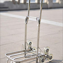 Carrello Pieghevole in Acciaio Inox Carrello Carrello Pieghevole per Arrampicata a 6 Ruote