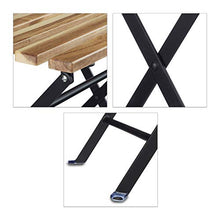 Relaxdays 10020682 Set Mobili da Giardino per Esterno da 3 Pezzi, Marrone, 60x60x76 cm