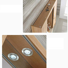 Creative LDF Armadio In Legno A Specchio Nascosto A Parete A Doppia Porta Mobile Da Cucina Bagno Balcone Con Portasciugamani Luci A Led