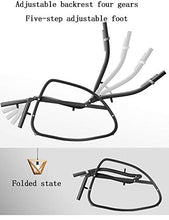 FUFU Sedie a Sdraio Sedia a Dondolo Chaise Longue per Il Tempo Libero Sedile per Il Tempo Libero Pigro con poggiapiedi Regolabile, 94 * 64 * 108 cm Pieghevoli