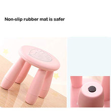 hkwshop Sgabelli Sgabello in plastica per Bambini Panchetta per Bambini Home Cambia Scarpe Sgabello Bagno Antiscivolo Sedia per Adulti Sgabello da tavolino Sgabello (Color : Pink)
