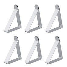 Oumefar Tovaglia con clip angolare, design a triangolo, 6 pezzi, robusta, per la casa, il campeggio