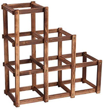 PWZ Pratica Semplicità Domestica Pieghevole Carbonizzato 6 Griglia Porta Vino in Legno Moda Pratica Semplicità Domestica Bar/Home/Ristorante Decor Cucina Espositore Espositore