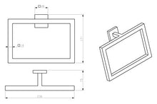 Ambrosya® | Scaldasalviette esclusivo in acciaio inox | Bagno Supporto Staffa Asciugamano Portasciugamani Anello Toilette (Acciaio inossidabile (Spazzolato))