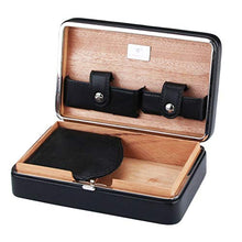 Ljf Sigari umidificatore Portatile del Sigaro della Scatola di sigari del Sigaro dell'umidificatore dei sigari di 4 bastoni del Sigaro Humidor di Viaggio del Sigaro