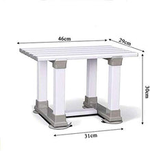 Sgabello da doccia Bagno sgabello leggero Bagno Vasca da bagno antiscivolo sicurezza Vasca da bagno Sgabello Vasca da bagno consiglio White Board Bath Bench Exquisite scarpe Banco anticaduta Sgabello