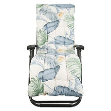 Cuscino Imbottito per Poltrona Sdraio Relax Spessa 170 x 53 cm Cuscini per Sdraio Antiscivolo Ricambio per Giardino Interni ed Esterni (Stile hawaii)