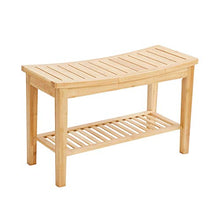 Doccia Panca Sgabello con Shelf - Impermeabile di bambù Spa Bagno Decor Bagno Organizzatore - Legno Panchina for Interni o Esterni USA