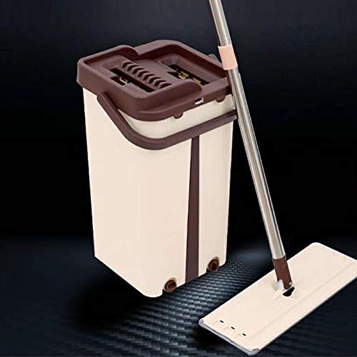 SSAYY Spray Mop Straccio A Mano A Straccio Libero Spremitura Piatta Spugna E Secchio Pulizia Mop Cuscinetti per Mop in Microfibra Utilizzo A Secco O Umido su Piastrelle in Legno Laminato