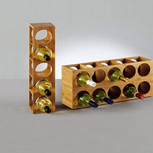Zeller 13565 Portabottiglie di Vino, Tela, Beige, 13.5x12.5x53 cm