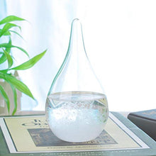 Pratico vetro anti-tempesta, vetro anti-tempesta per la previsione del tempo, elegante trasparente per bar a casa(White without base)