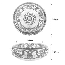 Cerames Hermosa - Lavabi da appoggio rotondi messicani | Lavabo Talavera in ceramica 40 cm dal Messico | Motivi decorativi colorati