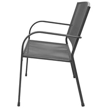 Tuduo - Panchina da giardino con braccioli, in tessuto di acciaio, 108 x 60 x 88 cm