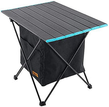 Tavolo da campeggio pieghevole in alluminio tavolo da campeggio barbecue con borsa da appendere picnic tabl per picnic spiaggia pesca barbecue (55,2 x 40,8 x 46 cm)