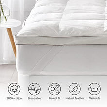 Pikolin Home - Topper in piuma Comfort Plus 9 cm traspirante ed estremamente accogliente; trattamento a tenuta piuma e fodera lavabile