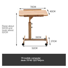 SXGKY Pigro Comodino Computer Portatile Tabella Desktop di Casa, Letto Semplice Scrivania Semplice Pieghevole Mobile Tavolino Scrivania Portatile FF (Color : 40 * 70cm)