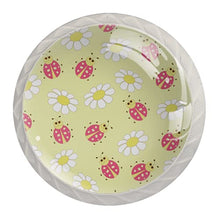 Maniglie per cassetti Manopole per cassetti Manopole rotonde Confezione da 4 per armadietto, cassetti, cassettiere, cassettiere ecc. Insetti E Margherite