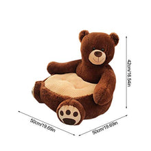 duhe189014 Sedia con Personaggio in Peluche per Bambini Comoda Poltrona con braccioli per Divano per Bambini e Ragazzi Ideal