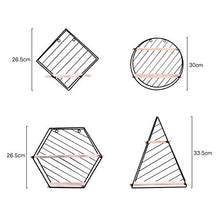Semplicità Elegante Scaffale Scaffale a Muro Mobile Scaffali Scaffale Portariviste Multifunzione Geometrico Semplice in Ferro, 4 Dimensioni, HJJ, C30CM