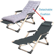 SHUAIIJUAN Sedia per il tempo libero domestico Patio Sdraio reclinabile sedie for esterni da giardino pieghevole reclinabile Sedia con cuscino Outdoor 5 Livello regolabile in altezza Prato sedie a sdr