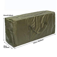 Borsa da Giardino per Cuscini, 210D Oxford Borsa da Giardino Grande Impermeabile Borsa per Cuscino da Viaggio Custodia Leggera con Cerniera, Verde (122 * 39 * 55)