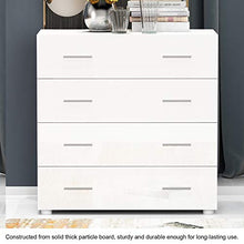 Comodino Salvaspazio sicuro e stabile Design moderno Comò Truciolare Ufficio per Home Hotel Cafe(white)