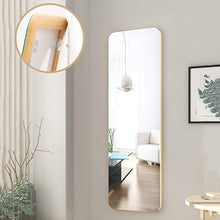 Specchio a Figura Intera Dietro la Porta Specchio da Parete per Camera da Letto Specchio da toeletta per Bagno Specchio per (Color : Woood, Size : 35 * 120cm)