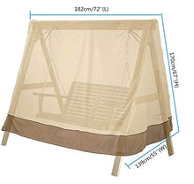 mychoose Copertura Impermeabile per Dondolo da Giardino, Copertura per Dondolo da Giardino, Copertura Protettiva per Amaca, 180 x 150 x 168 cm, Antipolvere, Protezione per mobili Beige