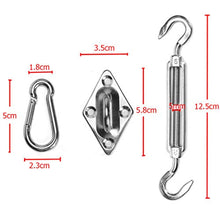 Tenda Triangolare In Acciaio Inossidabile Tenda Parasole Parte Di Attacco Per Vela,Tenda Da Giardino Per Casa Tenda Da Sole Tenda Per Installazione Accessori 8 Pezzi/Set