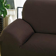 Home Comfort - Copridivano 1 2 3 4 posti divano divano divano elasticizzato in tessuto elasticizzato protezione divano (marrone, tre posti)
