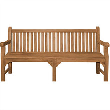 Teako Design Belluno - Panchina in Legno Massiccio di Teak, Larghezza 220 cm