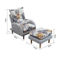 HongTeng Divani Sofà Pigro, Appartamento Piccolo Divano Sedia Balcone Sdraio da Letto reclinabile Sedia (Color : D)