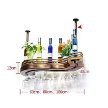 YWYW Portabicchieri da Vino Rosso Portabottiglie da Bar KTV a Testa in Giù Portabottiglie da Vino da Appendere Creativo (Dimensioni: 60 * 23 cm)