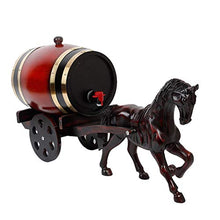 Clubhouse Display Botti Di Vino Decorative Botte di Whisky Da 1,5 Litri, Modello Creativo di Auto Trainata Da Cavalli Ornamenti di Legno per La Casa Forniture per La Decorazione di Nozze per La Conser