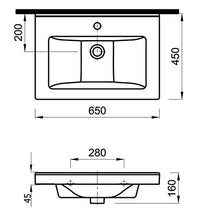 Mobile bagno Rio 650 Antracite satinato