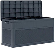 Baule da Giardino, 85 Gallon Plastic Deck Box-Box-Organizzazione e Giardino Stoccaggio per mobili da patio Cuscini da esterno, cuscini da tiro, utensili da giardino e giocattoli da piscina ,Multibox