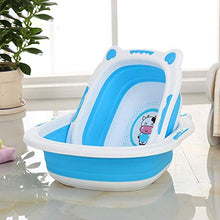 Cane del Fumetto Lavabo Bambini Pieghevole 12 Colori di plastica Portatile Lavabo Lavabo Bambino Bagno Viaggi Accessori Lavate, B-Blu-L