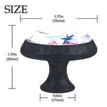 Set di 4 pomelli in cristallo per armadietti e cassetti, con design multiplo per cassettiere, armadi, comodini, libreria, rosa, fragola, blu, bianco a righe