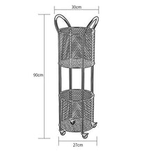 YIN YIN Carrello per Ripiani Carrello for mensole, cremagliera in Ferro battuto Grande capacità Mobile conveniente Bagno Sala da Pranzo Cucina Studio Rack, 3 Colori, 27X30X90CM Carrello a rulli