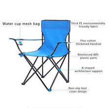 HYY-YY Sedia da pranzo Sedia per il tempo libero Blu Portatile Pieghevole Multifunzione Esterna Sedia da Campeggio Esterna Sdraio