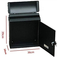 YONGYONGCHONG Cassetta delle lettere in acciaio con serratura a cilindro da parete Classic Premium Letter Box con fessura per posta di sicurezza