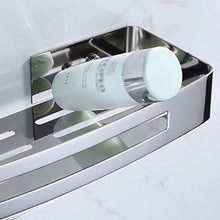 ZLININ Y-longhair Mensola da bagno Mensole Bagno Piatto Doccia Cosmetici/Articoli da toeletta Cesto di immagazzinaggio staffa a parete in acciaio inox 304