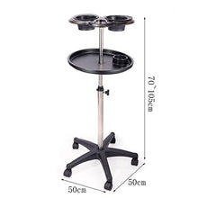 Jia He Carrello Carrello degli Attrezzi - Bellezza Forniture per Parrucchieri Tinta per Capelli Smaltata Pasta per Pasta Ciotola Rack per Capelli Tintura per cremagliera Attrezzo per tintura Carrello