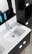 Mobile bagno Lady nero o bianco doppio lavabo in ceramica cm 120 sospeso miscelatori e 2 colonne inclusi I