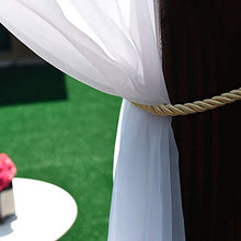 Pannelli di Tenda da Esterno Coperta Bianca Estate Eleganti Tappi Impermeabili Top Impermeabili per Giardino Patio con Corda Tende da Esterno (Color : White, Size : Tab Top)