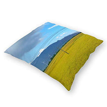 Happygoluck1y - Federa per cuscino con prato erboso, 45 x 45 cm, per divano, adolescenti, ragazze, idea regalo