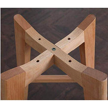 WRJY Sgabello da Bar Sgabello da Bar per Colazione da Cucina, Sedile in plastica ABS e Gambe in Legno con schienali e poggiapiedi 95 (Colore: Bianco)