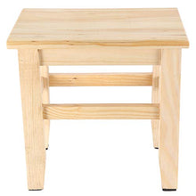 Fockety Sgabello in Legno massello, Sgabello Quadrato Multiuso Pratico di Altezza ridotta per la Decorazione Domestica, Bagno per Soggiorno, Camera da Letto, Lavanderia