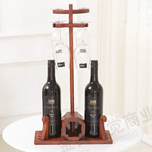 LXH-SH Cremagliera del Vino Nana Wine Rack Vino di Mogano Decorazioni della cremagliera Calice in Legno a Testa in Giù a casa Soggiorno portabottiglie Creativo scaffali Vino contatore