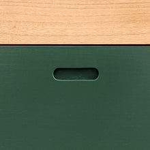 Rebecca Mobili Cassettiera Comò 6 Cassetti Legno Marrone Bianco Verde Design Contemporaneo Arredo Ingresso Salotto (cod. RE6051)